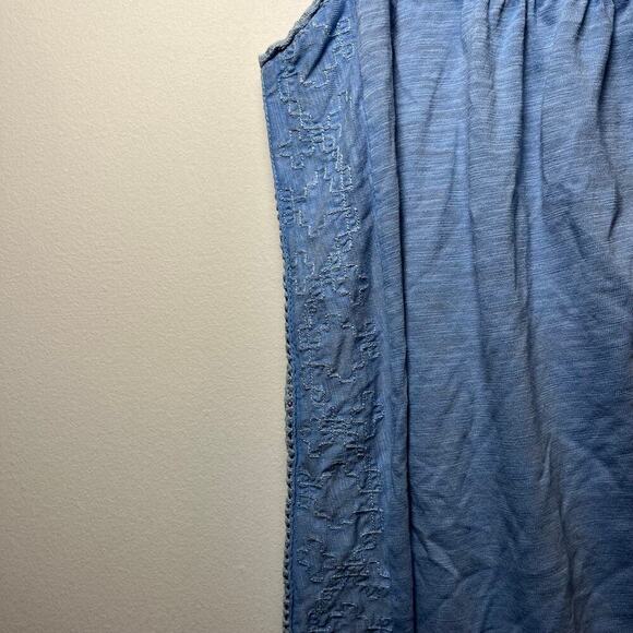 Sundance Nori Tank Sleeveless Blouse Pastel Blue Size XS Lace‎ Embroidered Boho - Picture 8 of 10